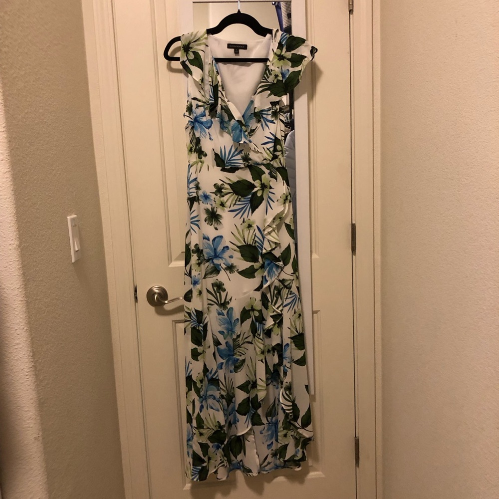Banana Republic Tropical Floral Maxi Dress